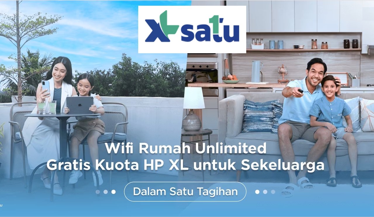 paket XL satu wifi rumah fiber